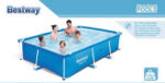 PISCINA CON TELAIO FUORI TERRA "BEST WAY" CM. 259X170X61h - immagine 2