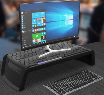 SUPPORTO PER MONITOR IN RESINA ANTISCIVOLO