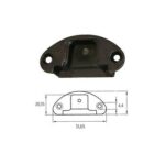 CERNIERA PER MOBILI ART. A0058 BRONZATA ANTICA - immagine 2