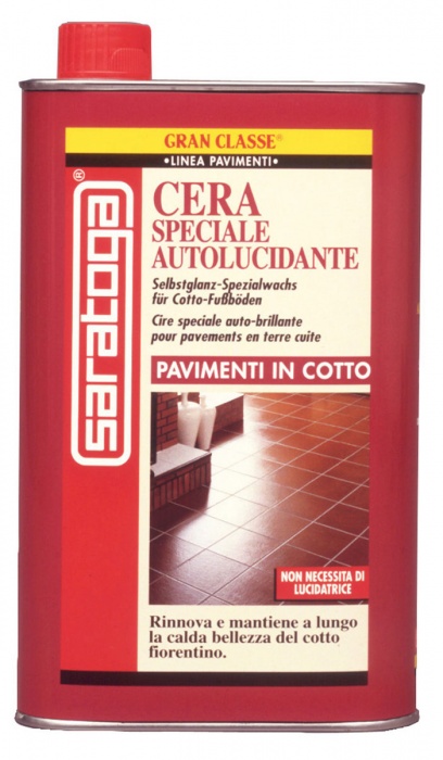 CERA SPECIALE AUTOLUCIDANTE PER PAVIMENTI IN COTTO "SARATOGA"