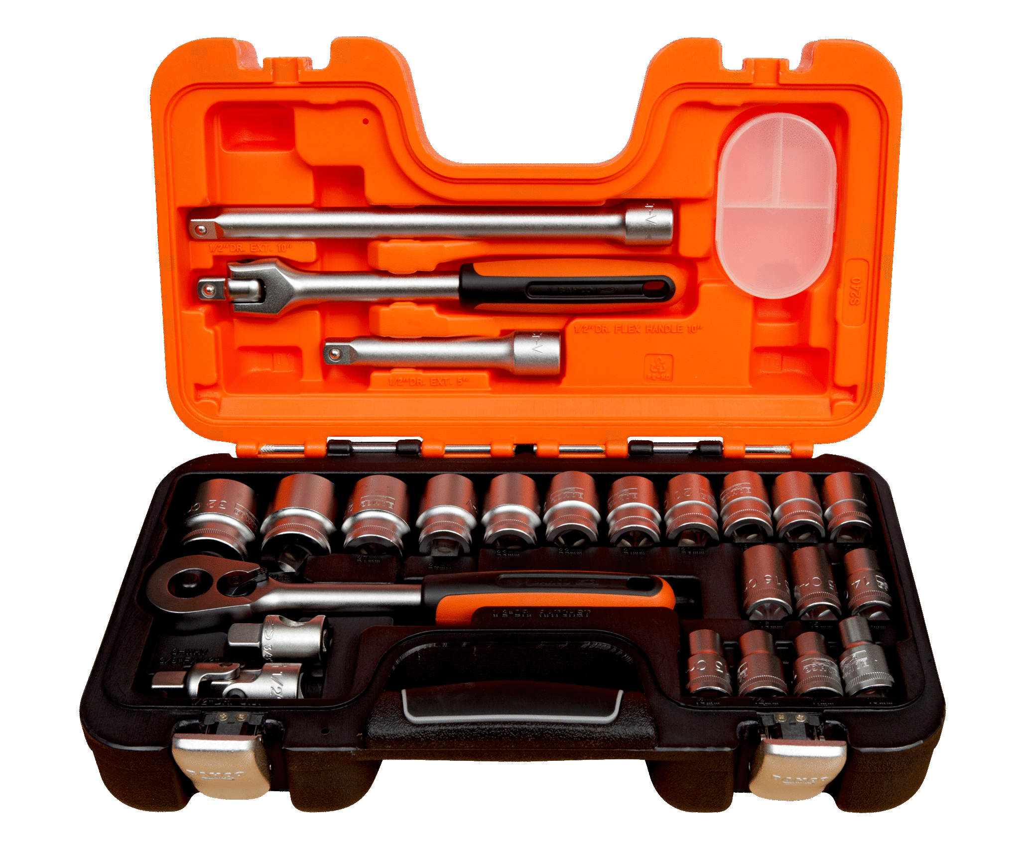 S240 SOCKET SPANNER SET IN BOX 1/2″ SQUARE DRIVE - Image 1